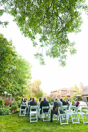 guests sitting at Ottawa wedding