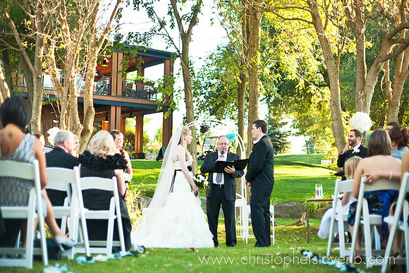 wedding ceremony at the Marshes in Ottawa