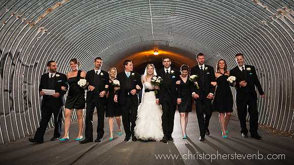 bridal party group shot at Marshes wedding in Ottawa
