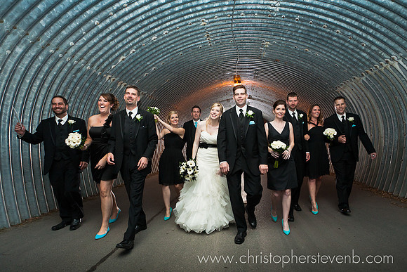 group photo in tunnel at Marshes golf club