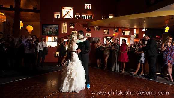 first dance with bride and groom