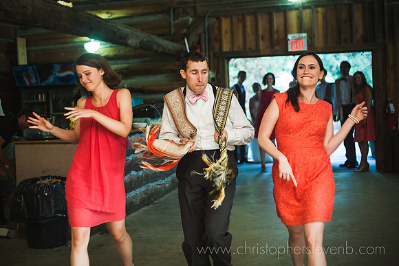 groomsmen and bridesmaids entering Pavillion house