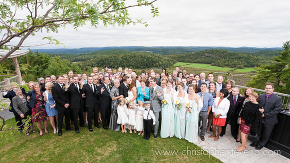 large group wedding photo