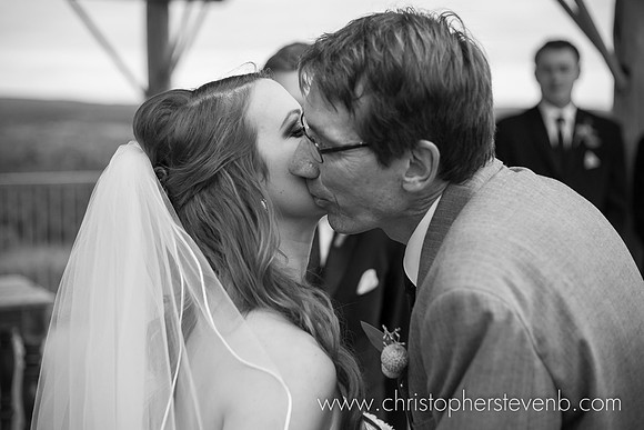 kiss between bride and her father