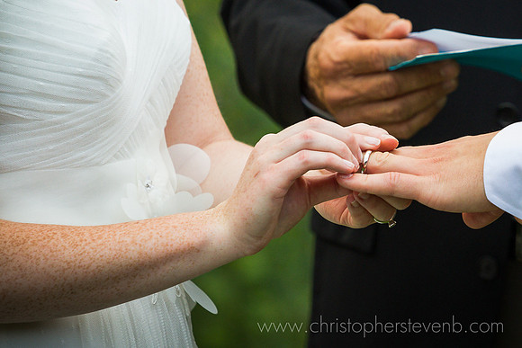 ring exchange during ceremony
