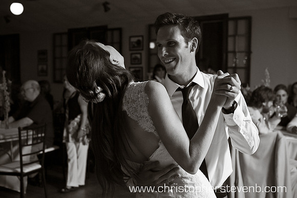 Bride and Groom during first dance at Ottawa wedding