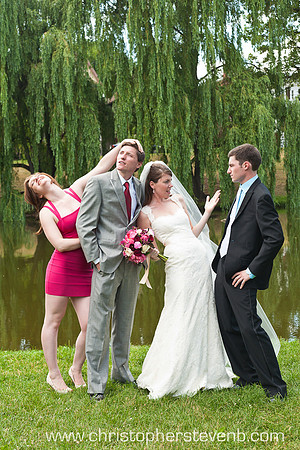 Funny group photo at Wedding at Brown's Inlet park Ottawa